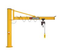 VETTER Krantechnik Vetter Grue pivotante sur colonne ASSISTENT système d’ancrage composite palan électrique 125kg, 6,0m Quantité:1