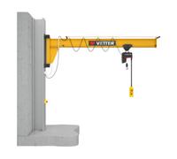 VETTER Krantechnik Vetter Grue pivotante sur colonne PRAKTIKUS système d'ancrage composite palan électrique 500 kg, 6,0 m Quantité:1