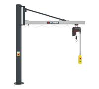VETTER Krantechnik Vetter Grue pivotante sur colonne UNILIFT Système d’ancrage composite Palan électrique à chaîne 125kg, 5,9m Quantité:1