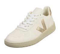 Vêtu V-10 CHROMEFREE - Baskets Femme en Cuir Blanc Or - 37 EU