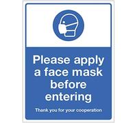 Veuillez appliquer le masque avant d'entrer