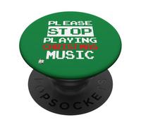 Veuillez arrêter de Jouer de la Musique de Noël PopSockets PopGrip Adhésif