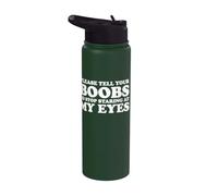 Veuillez dire à vos seins d'arrêter de regarder mes yeux Stainless Steel Insulated Water Bottle