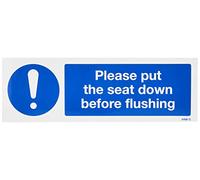 Veuillez mettre le siège vers le bas avant de rincer.