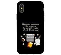 Veuillez ne Pas embêter l'écrivain, Le romancier, l'auteur, la Machine à écrire Coque pour iPhone X/XS