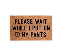 Veuillez Patienter Pendant Que Je Trouve Mon Pantalon Paillasson Exterieur Antidérapant Absorbant Paillasson Imperméable Tapis De Porte pour Baignoire Couloir Entrée 40 X 60Cm