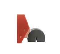 Veuillez Patienter pour Être Assis Fauteuil Keystone Pêche/ Blanc Cassé/ Gris