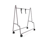 Veuillez Patienter pour Être Assis. Support TV Portable à Roulettes Figue Violet