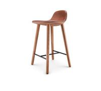 Veuillez Patienter pour Être Assis Tabouret de Bar Yuuga H65 Chêne/Cognac