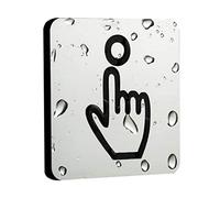 Veuillez sonner le panneau de cloche auto-adhésif en acrylique, Plaque murale de jardin maison, avis sonnette avec outils.