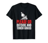 Veuillez Sortir et Toucher Grass Internet Culture Gamer T-Shirt