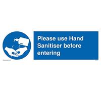 Veuillez utiliser un désinfectant pour les mains avant d'entrer.