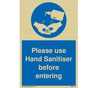 Veuillez utiliser un désinfectant pour les mains avant d'entrer.