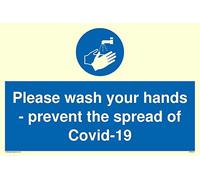 Veuillez vous laver les mains - éviter la propagation de Covid-19