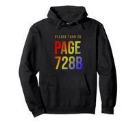 Veuillez vous tourner vers la page 728B / Texte dégradé de couleur Sweat à Capuche