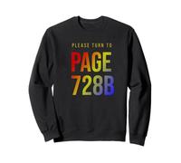 Veuillez vous tourner vers la page 728B / Texte dégradé de couleur Sweatshirt