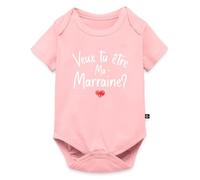 Veux Tu être Ma Marraine Bébé Cadeau Body Manches Courtes Bébé Bio