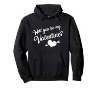 Veux Tu Etre Ma Valentine? Joyeuse Saint Valentin Amour Sweat à Capuche