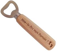 Veux-tu être mon Parrain - Décapsuleur en Bois Gravé et Personnalisé Cadeau Original Demande de Parrainage pour un Futur Parrain