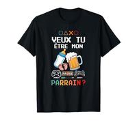 Veux Tu Être Mon Parrain Tee Homme Gamer Humour Gaming T-Shirt