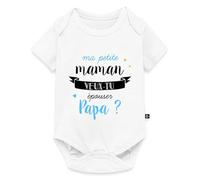 Veux Tu m'Épouser Demande En Mariage Surprise Body Manches Courtes Bébé Bio
