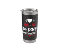 Veux-tu Te Pacser Avec Moi Couple amour Demande De Pacs Gobelet isotherme en acier inoxydable double paroi