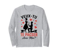 Veux-tu Te Pacser avec Moi Couple Amour Demande De Pacs Manche Longue