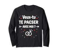 Veux-tu Te Pacser avec Moi Couple Amour Demande De Pacs Manche Longue