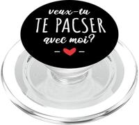 Veux-tu Te Pacser Avec Moi Demande De Pacs Couple PopSockets PopGrip pour MagSafe