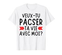 Veux Tu Te Pacser Avec Moi - Demande Pacs Couple Amoureux 2 T-Shirt
