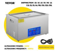 VEVOR 1.3L 2L 3L 6L 10L 15L 22L 30L nettoyeur à ultrasons lave-vaisselle Machine à laver Portable lave-vaisselle appareils ménagers à ultrasons 1.3L-60W