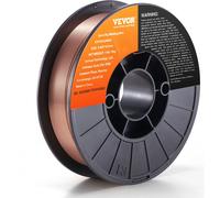 VEVOR 1 bobine de fil fourré ER70S-6 0,9 mm 5 kg Fil de soudage MIG 200 mm Diamètre de la bobine Rouleau de fil à souder 490-670 Mpa Résistance à la traction Idéal pour le soudage de l'acier au carbon