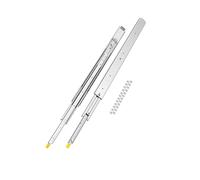 VEVOR 1 paire de glissières de tiroir, à extension complète, 1117 mm, capacité de charge de 226 kg, glissières de tiroir, roulements à billes avec verrouillage, rails télescopiques montés latéralement