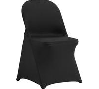 VEVOR 100 pcs. Polyester Et Elasthanne Housse De Chaise Stretch Noir