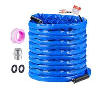 VEVOR 100 pieds de tuyau d'eau chauffé pour camping-car, tuyau d'eau potable chauffé avec couverture ondulée, protection contre le gel jusqu'à -45 °F, autorégulation automatique, diamètre intérieur 5/