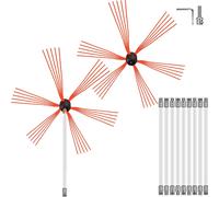 VEVOR 10M Brosse de cheminée en nylon Brosse de tuyau de poêle Brosse de cheminée Balai de cheminée