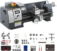 VEVOR 1100 Watt Mini Tour à métaux 8X16 pouces pour banc métallique Tour parallèle de précision