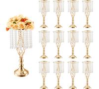 VEVOR Vase de mariage supports de fleurs en cristal 49 cm pour décoration 12 PCS