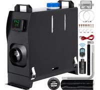 VEVOR 12V Chauffage autonome diesel 8 KW air Chauffage diesel pour voiture RV Camion Camping-car Bus avec télécommande noir interrupteur LCD & 1 sortie d'air