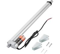 VEVOR 1500N Actionneur linéaire DC 12V Actionneur linéaire IP54 Moteur électrique linéaire 400mm de course Niveau sonore ≤60dB Gâches électriques 5mm/s Vitesse de déplacement Technique linéaire Action