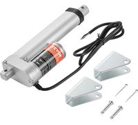 VEVOR 1500N Actionneur linéaire DC 12V Actionneur linéaire IP54 Moteur électrique linéaire Longueur de course 100mm Niveau sonore ≤ 60dB Gâche électrique 5 mm/s Vitesse de déplacement Technique linéai