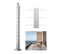 VEVOR Poteau Garde-corps à Câble 1067x50,8x50,8 mm Argent 1JZLGZXYS1061EF8W001V0