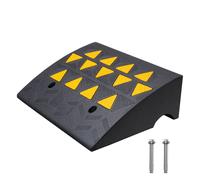 VEVOR 1x Rampe de seuil en caoutchouc plein Rampe de seuil Max. Capacité de charge jusqu'à 15 tonnes Rampe de trottoir 49,1x37x15,2cm Rampe pour fauteuil roulant Rampe d'accès en caoutchouc Adaptée au