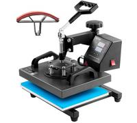 VEVOR 2 en 1 Presse à Chaud Machine de Sublimation Textile 25x30 cm Imprimante Machine d'Impression 650 W Presse à Chaleur Numérique pour Transférer sur T-shirts Sacs Casquettes Chapeaux Oreillers