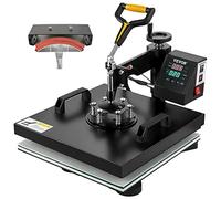 VEVOR 2 en 1 Presse à Chaud Machine de Sublimation Textile 38x38 cm Machine d'impression 1200 W Presse à Chaleur Polyvalente Contrôle Numérique Transfert Efficace Imprimante pour T-Shirt Sac Chapeau