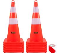 Cônes de sécurité VEVOR cônes de circulation 12x28 "colliers réfléchissants orange cônes de route