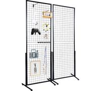 VEVOR 2 x 5,6 Panneaux muraux grillagés Tower 2 paquets de supports de présentation muraux grillagés