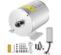 VEVOR 2000W Kit de moteur électrique à courant continu sans balais - 48 V 4300 tr/min Moteur électrique pour kart, vélo électrique, moto, scooter, bricolage