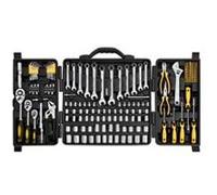 VEVOR Coffret d'outils de mécanicien 207 pcs – Douilles 1/4" 3/8" 1/2" SAE et métrique
