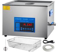 VEVOR 22 L Nettoyeur à ultrasons double fréquence avec chauffage pour pièces de bijouterie Bijoux, bague, lunettes, platine Denture Onglet Platine, 28/40 KHz Appareil de nettoyage à ultrasons
